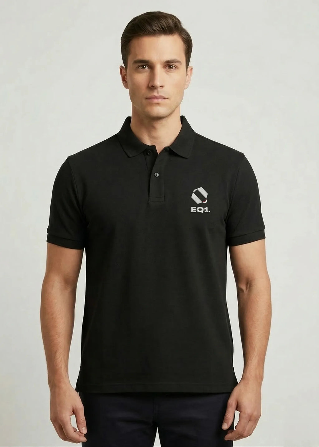 Equilibrium Signature Elite Polo Shirt — Stealth Black