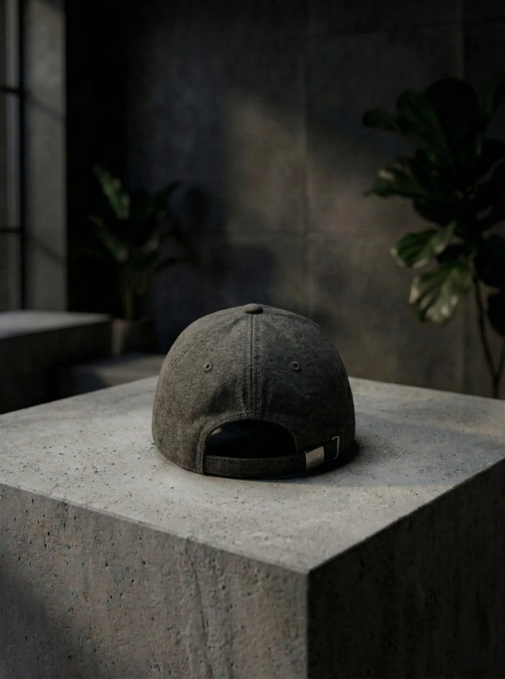 Equilibrium Signature Icon Baseball Cap — Charcoal Grey & White