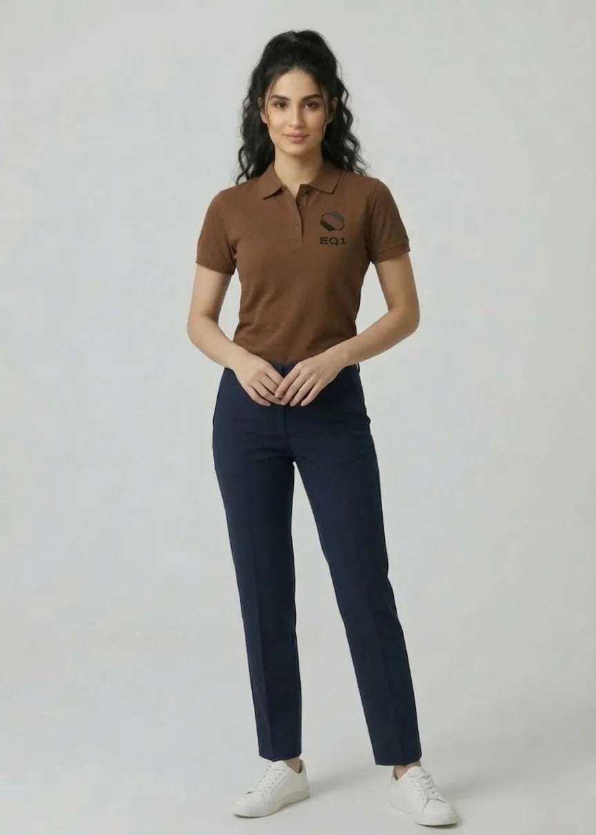 Equilibrium Signature Elite Polo Shirt — Earth Brown