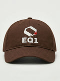 Equilibrium Signature Icon Baseball Cap — Earth Brown & White