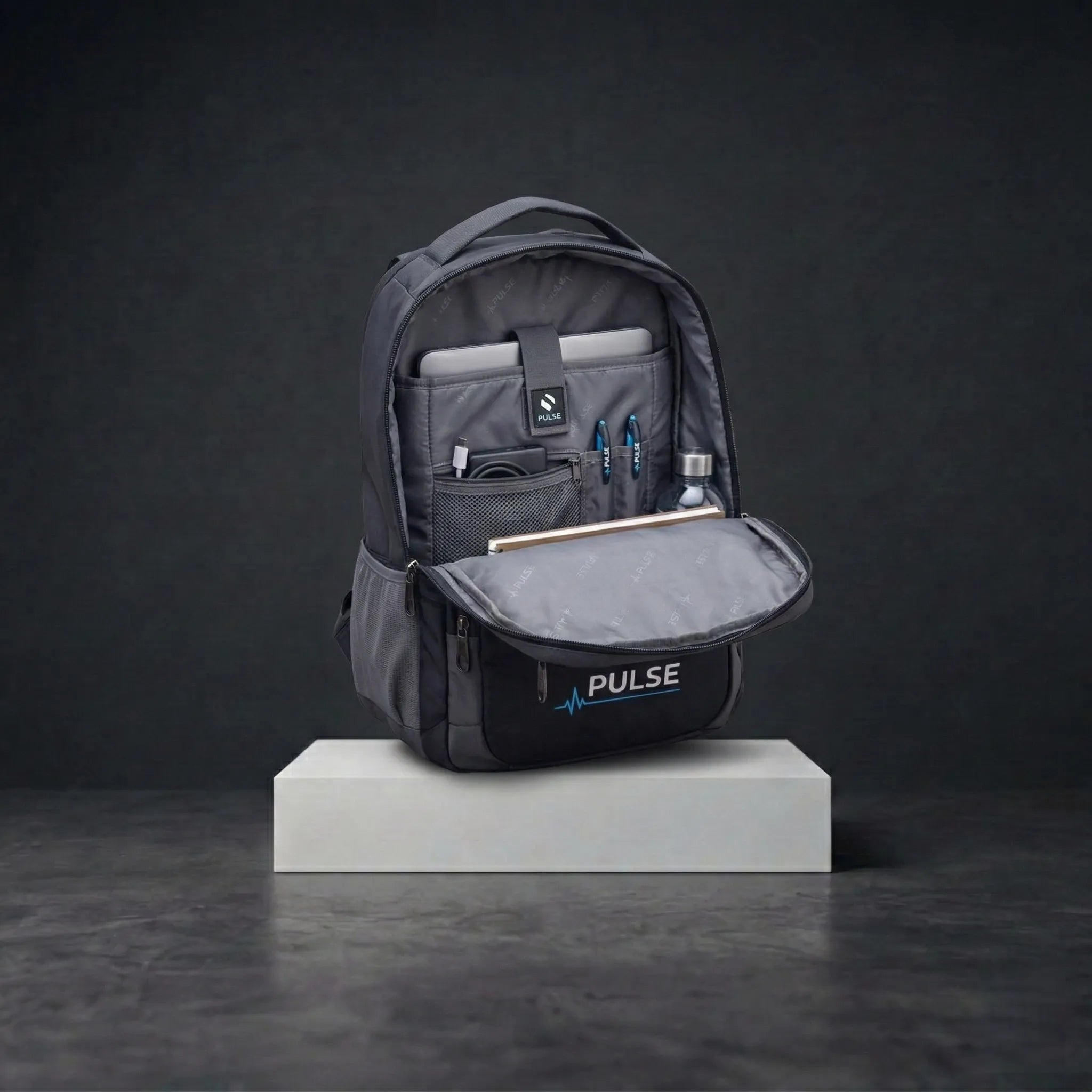 PULSE Hybrid Business Backpack — Charcoal & Slate