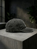 Equilibrium Signature Icon Baseball Cap — Charcoal Grey & White