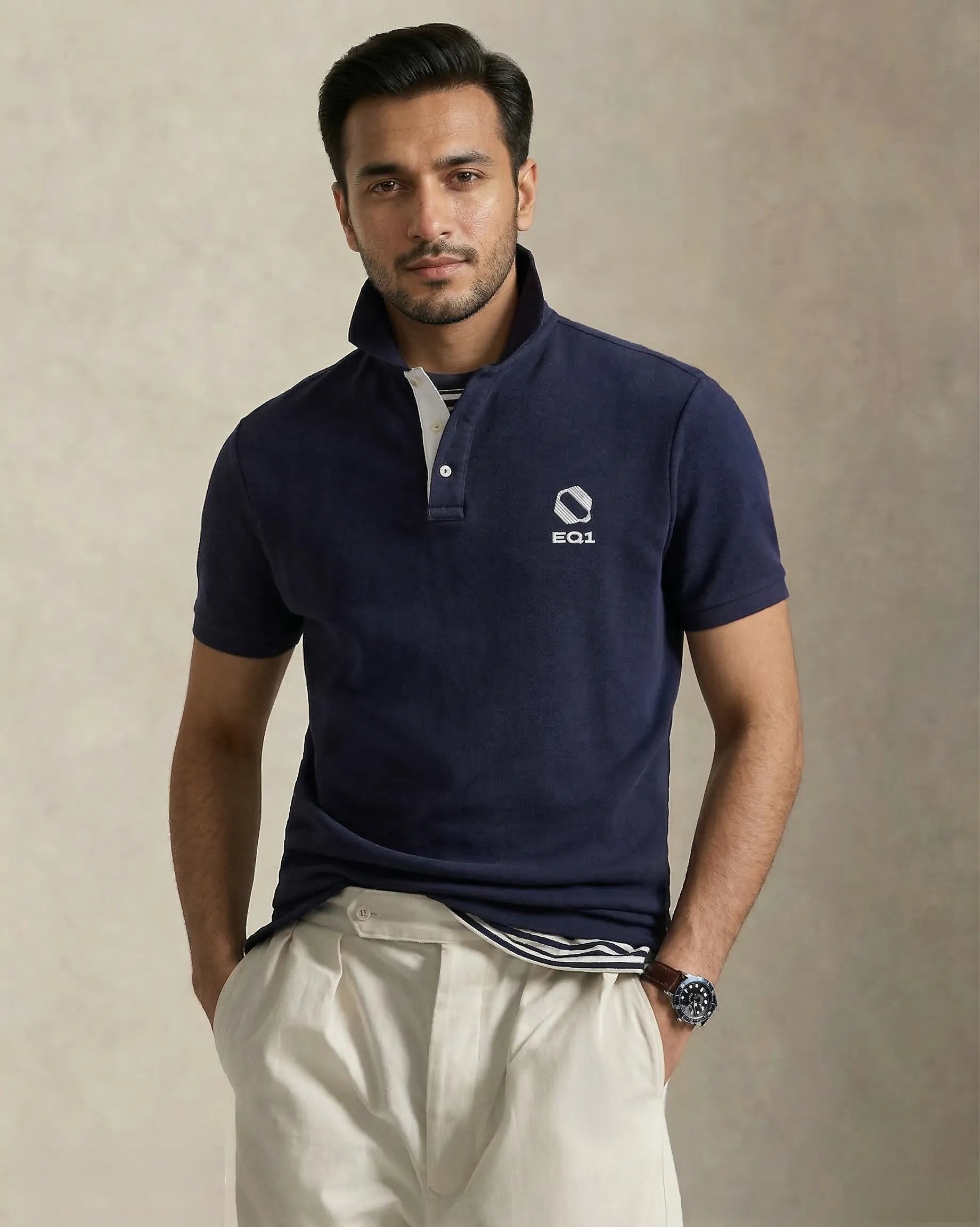Equilibrium Signature Elite Polo Shirt — Midnight Navy