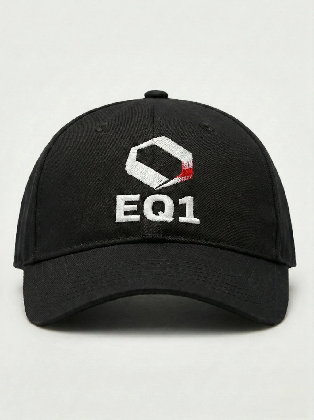 Equilibrium Signature Icon Baseball Cap — Stealth Black & White