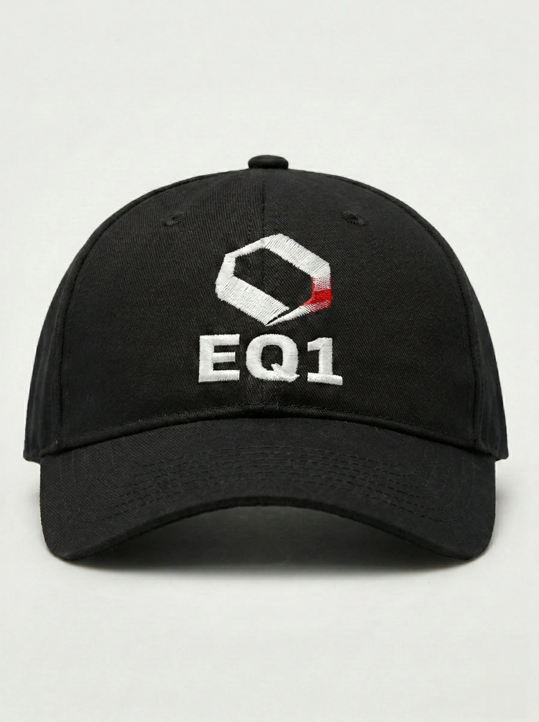 Equilibrium Signature Icon Baseball Cap — Stealth Black & White
