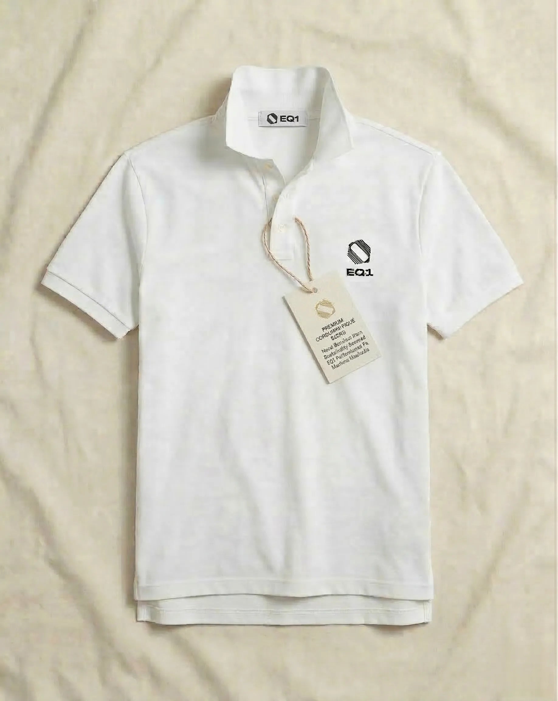 Equilibrium Signature Elite Polo Shirt — Arctic White